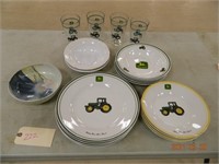 x  John Deere dishes and cups