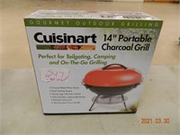 14" Portable Charcoal Grill - New In Box Cuisinart