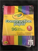 Crayola 8 Colour Construction Paper