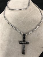New Stainless Steel Cross Pendant on Chain