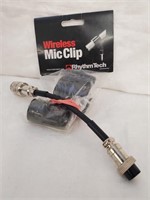 Wireless mic clip with 4-pin din connector