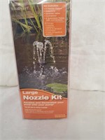 Large nozzle kit for outdoor fountain