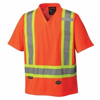 New Pioneer Safety Mesh Shirt -Orange-Small