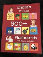 New English Korean 500+ Flash Cards for Babies