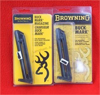 (2) Browning Buckmark .22LR Mags