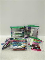 large lot of pens