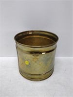 brass vintage planter  7'' high