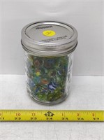 jar of collectible marbles