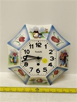 Forestville glass 8 day clock  untested