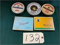 Player's & Black Cat flat 50's & other tins
