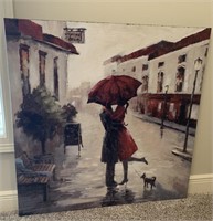 Red Umbrella Couple Kirkland's 40x40