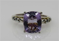 10 ct Amethyst Solitaire Ring