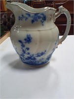 Pitcher marked Flo Blue early 1900 no ship