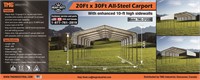 20’ x 30’ All-Steel Carport