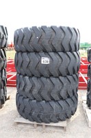 (New) Lot of (4) 20.5-25 24 PLY MARCHER LOADER