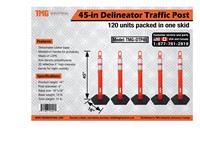 45'' Delineator Traffic Post (120pcs/pallet)
