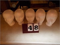 Lot of 5 Display Heads