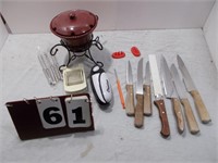 Knives and Fondu Set