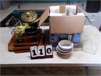Box of Dishes & Misc. Items