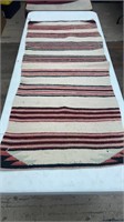 Wool Blanket Runner. Hand Knotted
