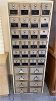 Vintage Post office boxes  64”H x 24” W x 14”