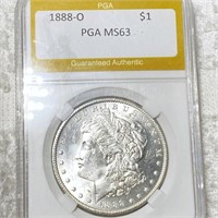 1888-O Morgan Silver Dollar PGA - MS63