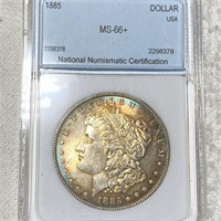 1885 Morgan Silver Dollar NNC - MS66+