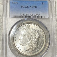 1896 Morgan Silver Dollar PCGS - AU58