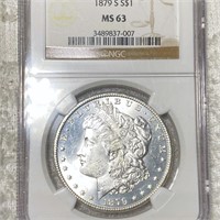1879-S Morgan Silver Dollar NGC - MS63