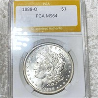 1888-O Morgan Silver Dollar PGA - MS64
