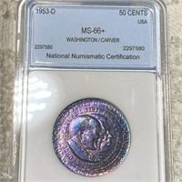 1953-D Washington/Carver Half Dollar NNC - MS66+