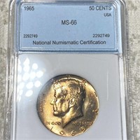 1965 Kennedy Half Dollar NNC - MS66