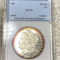 1881 Morgan Silver Dollar NNC - MS65+