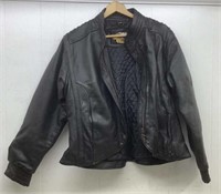 Harley Davidson leather jacket, SZ 44/16 W Woman's