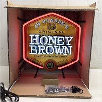 * Honey Brown Neon Beer Sign w/ orig box  New