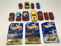(14) Small toy cars Tonka Tootsie Hot Wheels