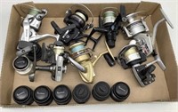 (7) Spinning reels (1) Shimano Some work Others