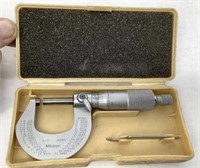 Mitutoyo 0-1” micrometer w/ case Clean tool