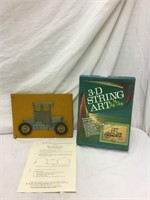 MCM Mid Century  3D String Art 1905 Packard in Box