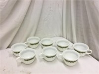 8 Pyrex Crazy Daisy Coffee Cups