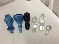 Group of Glass Stoppers