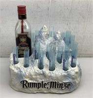 Rumple Minze Mountain Display with bottle and