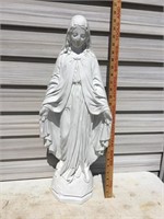 MARY Concrete Statue painted white