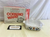MCM Corning Ware Cover Sauce Pan COUNTRY FESTIVAL