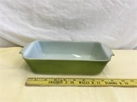 MCM Fire King Green Loaf Pan