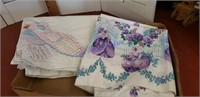 2 sets of vintage pillow cases