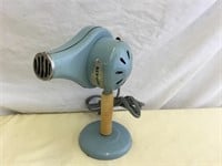 MCM Mid Century Kenmore Blue Hair Dryer on Stand