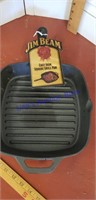 Cast-iron  Jim Beam square grill pan