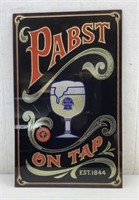 * Pabst On Tap Glass Fragile No frame 12x20