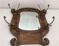 *LPO* Antique possibly Late 1800s Mirror and coat